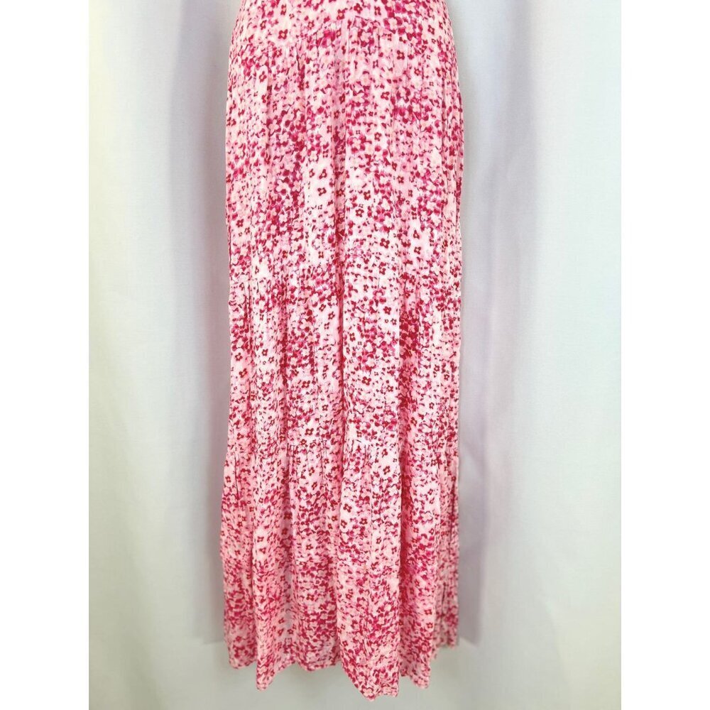 POUPETTE ST BARTH Della Long Dress Pink Floral Maxi $390 - Picture 5 of 13